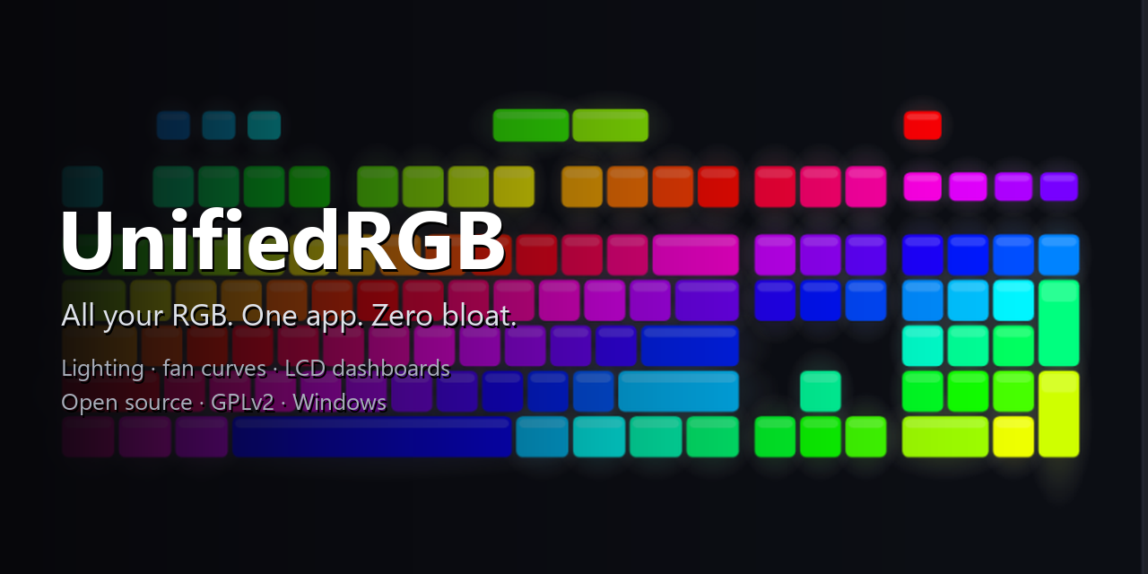 UnifiedRGB: All your RGB. One app. Zero bloat.